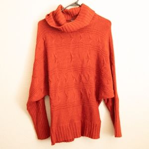 Textured Turtleneck Sweater